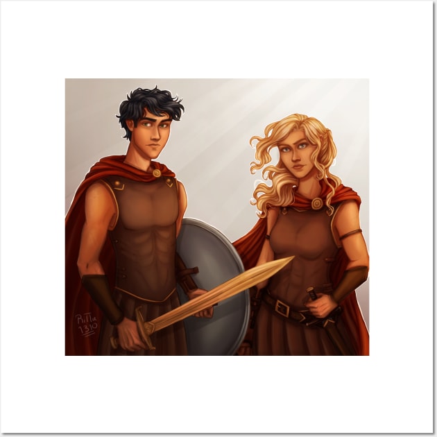 Percy and Annabeth - version 1 Wall Art by ritta1310